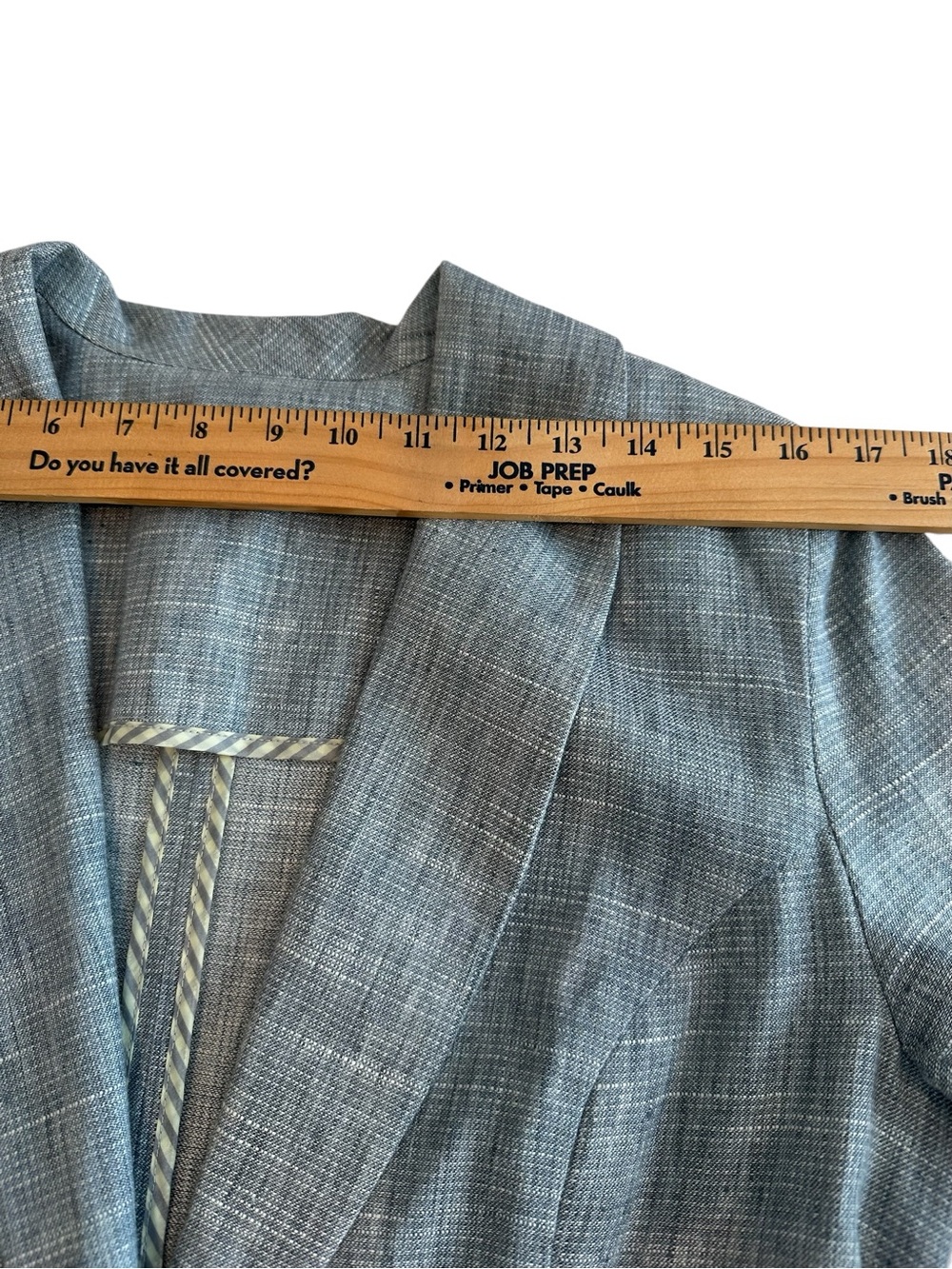 Blue Gray Cabi Beachwalk Textured One-Button Women's Blazer in size 6 - Picture 8 of 15